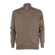 CASHMERE COMPANY Herr Zip Pullover Tröja Gray, Herr