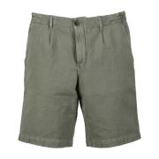 Briglia Linne Bomull Bermuda Shorts Green, Herr