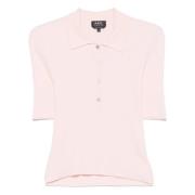 A.P.C. Rosa Polo T-shirts och Polos Pink, Dam