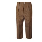 SETCHU Gabardine Chino Byxor Brown, Dam