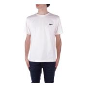 BARROW Beige T-shirt med logotyp fram White, Dam