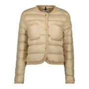 Moncler Beige Flätad Gencay Jacka Beige, Dam