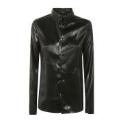 SAPIO Leather Jackets Black, Dam