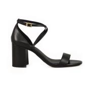 Michael Kors Lädersandal med Gummisula Black, Dam