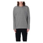 Junya Watanabe Randig långärmad T-shirt Black, Herr