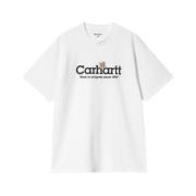 Carhartt Wip Avslappnad Bomull T-shirt White, Herr