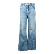 Chiara Ferragni Collection Stiliga Jeans med 99% Bomull Blue, Dam