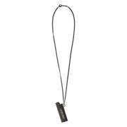 AMBUSH Mässing Lighter Case Halsband Gray, Herr