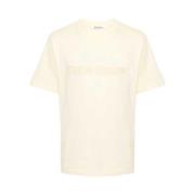 WALES BONNER Logo Patch Gul T-shirt Unisex Beige, Herr