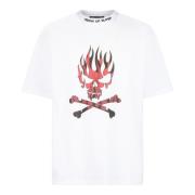 VISION OF SUPER Skull Print Tee Vit/Röd White, Herr