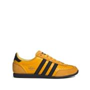 Adidas Gula Läder Sneakers Rund Tå Yellow, Dam