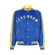 ICECREAM Quiltad Bomberjacka Blue, Herr