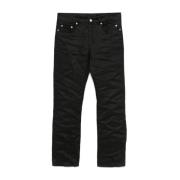 Rick Owens Svarta Jeans med Klassisk Stil Black, Herr