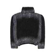 MISBHV Bulky Wax Sweater Svart Black, Herr