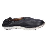 MOMA Läderskor med loafers Black, Dam