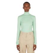 AMBUSH Mini Monogram High Neck Top Green, Dam