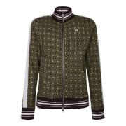 WALES BONNER Grön Jacquard Blazer Green, Herr