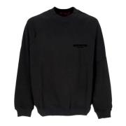 ACUPUNCTURE Svart Crewneck Sweatshirt Stängning Söt Black, Herr