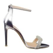 Cesare Gaspari Jewel High heel Sandals - Silver Gray, Dam