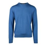 Filippo De Laurentiis Merinoull Pullover Tröja Blue, Herr