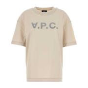 A.P.C. Unik T-shirt - Stilren och bekväm Beige, Dam