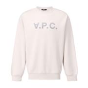 A.P.C. Mjuk och bekväm sweatshirt Beige, Herr