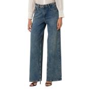 Co'Couture Vintage Straight Fit Blå Denim Jeans Blue, Dam