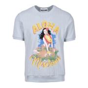 Moschino Couture T-shirt 100% Bomull Blue, Herr