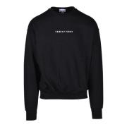 FAMILY FIRST Bomull Stilfull Sweatshirt Black, Herr