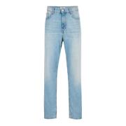 Iceberg Carpenter fit 5-ficka indigo denim byxor Blue, Herr