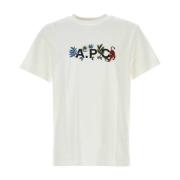 A.P.C. Klassisk Vit Bomull T-shirt White, Herr