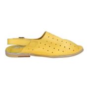 MOMA Vintage Lädersandaler Yellow, Dam