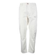 Daniele Alessandrini Grå Bomull Elastan Jeans White, Herr