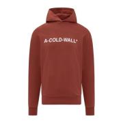 A-COLD-WALL Logo Print Hoodie för Män Red, Herr