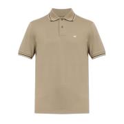 Emporio Armani Polo med tryckt logotyp Gray, Herr