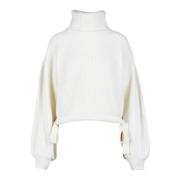 MSGM Ull Cashmere Tröja White, Dam