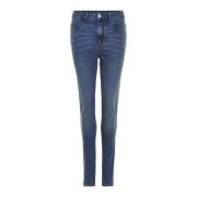 IN FRONT Slim Fit Denim Blå Jeans Blue, Dam