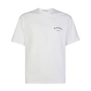 Eleventy Bomull Rund Hals Logo T-shirt White, Herr