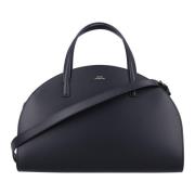 A.P.C. Svart läder tote handväska Black, Dam