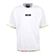 Versace Jeans Couture Bomull T-shirt med stiligt design White, Herr