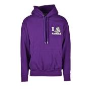 FAMILY FIRST Bomull Stilfull Sweatshirt Purple, Herr