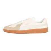 PUMA Läder Sneakers med Gummisula Beige, Herr