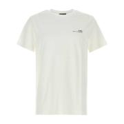 A.P.C. Klassisk Vit Bomull T-shirt White, Herr