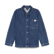 A.P.C. Blå Jackor med Indigo Ralph Skjorta Blue, Herr