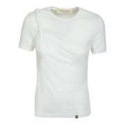 1017 ALYX 9SM Vit Asymmetrisk Twist T-Shirt White, Dam