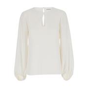 P.A.R.O.S.H. Vit Blusa Skjorta White, Dam