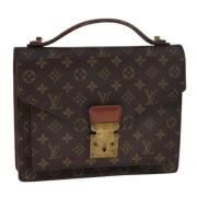 Louis Vuitton Vintage Pre-owned Canvas handvskor Brown, Dam