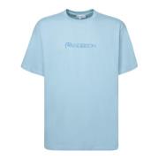 JW Anderson Broderad Himmelblå T-shirt Blue, Herr