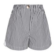 Max Mara Korta Blå Shorts för Kvinnor Black, Dam