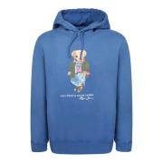 Polo Ralph Lauren Blå Björn Huvtröja Sweatshirt Blue, Herr